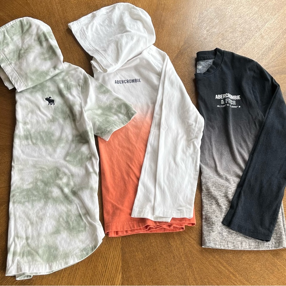 Boys set of 3 abercrombie kids Shirts 9/10